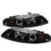 Dodge Avenger 1997-2000 2DR Black Halo LED Projector Headlights