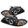 Dodge Caravan 1996-2000  Black Halo LED Projector Headlights