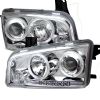 Dodge Charger ( Non Hid ) 2006-2010 Halo LED Projector Headlights  - Chrome