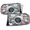 Dodge Dakota  1997-2004 1pc Halo LED Projector Headlights  - Chrome