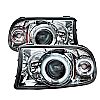 Dodge Durango  1998-2003 1pc Ccfl LED Projector Headlights  - Chrome