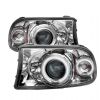 Dodge Dakota  1997-2004 1pc Ccfl LED Projector Headlights  - Chrome