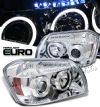 Dodge Magnum  2005-2007 Halo LED Projector Headlights  - Chrome