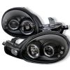 Dodge Neon 2000-2002  Black Halo LED Projector Headlights
