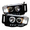 Dodge Ram 1500/2500/3500 2002-2005 Ccfl LED Projector Headlights  - Black