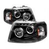 Ford Expedition  2003-2006 Halo LED Projector Headlights  - Black