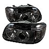 Ford Explorer  1995-2001 1pc Halo Projector Headlights  - Smoke