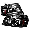 Ford F150  2004-2008 Ccfl LED Projector Headlights  - Black