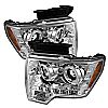 Ford F150  2009-2012 Ccfl LED Projector Headlights  - Chrome