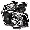 Ford Mustang  2005-2009 Ccfl LED Projector Headlights  - Black