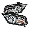Ford Mustang ( Non Hid. Non Gt ) 2010-2011 Ccfl Drl LED Projector Headlights  - Chrome