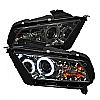 Ford Mustang ( Non Hid. Non Gt ) 2010-2011 Ccfl Drl LED Projector Headlights  - Smoke