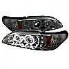 Ford Mustang  1994-1998 1pc Ccfl LED Projector Headlights  - Smoke