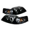 Ford Mustang  1999-2004 Ccfl Projector Headlights  - Black