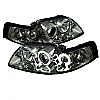 Ford Mustang  1999-2004 Ccfl Projector Headlights  - Smoke