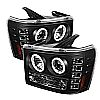 Gmc Sierra 1500/2500/3500 2007-2011 Ccfl LED Projector Headlights  - Black