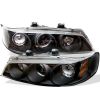 Honda Accord 1994-1997  Black Halo Projector Headlights