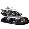 Honda Civic 1992-1995  2/3dr Black 1pc Halo Projector Headlights