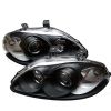 Honda Civic 1996-1998  Black  Halo Projector Headlights