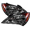 Hyundai Genesis ( Non Hid Type ) 2010-2012 Drl Halo LED Projector Headlights  - Smoke