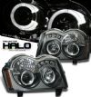 Jeep Grand Cherokee  2005-2007 Halo LED Projector Headlights  - Black