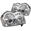 Jeep Grand Cherokee 2005-2008  Chrome Halo LED Projector Headlights