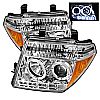 Nissan Frontier  2005-2008 Halo LED Projector Headlights  - Chrome