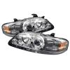 Nissan  Sentra 2000-2003  Chrome 1pc Halo LED Projector Headlights