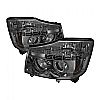 Nissan Titan  2004-2007 Halo LED Projector Headlights  - Smoke