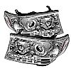 Toyota Land Cruiser  2008-2009 Halo Projector Headlights  - Chrome