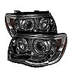 Toyota Tacoma  2005-2010 Halo LED Projector Headlights  - Smoke