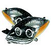 Toyota Yaris 2006-2008 2DR Black  Halo Projector Headlights