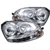 Volkswagen Jetta 2006-2009  Chrome  ( Halogen Bulb Type ) Halo LED Projector Headlights