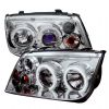 Volkswagen  Jetta 1999-2005  Chrome CCFL LED Projector Headlights