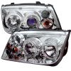 Volkswagen  Jetta 1999-2005  Chrome Halo LED Projector Headlights