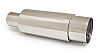 Ractive Round Muffler with 3.5 in. Straight Cut Tip and Silencer