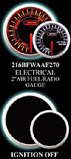 Electrical Analog 2 Inch Amber/White Air Fuel Ratio Gauge