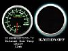 0-2500 Degree 2 Inch Green/White Exhaust Gas Temperature Gauge