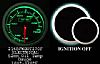 Electrical 100-320 Degree 2 Inch Green/White Oil Temperature Gauge
