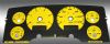 Dodge Ram 2003-2005 Diesel  W/Needle Stops Yellow Performance Dash Gauges