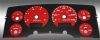 Dodge Ram 2003-2005 Diesel  W/Needle Stops Red Performance Dash Gauges