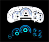 Chevrolet Silverado 2003-2006 Reverse Glow Gauges