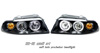 Audi A4 1996-2001 Black Housing Halo Projector Head Lights