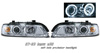 BMW 5 Series 525i, 535i 540i 1997-2003 Halo Projector Headlights