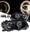 Bmw 3 Series 1999-2001 4dr Black W/ Halo Projector Headlights