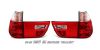 Bmw X5 2000-2005  Red / Clear Euro Tail Lights