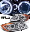 Bmw 3 Series 2005-2007 4dr Chrome W/ Halo Projector Headlights