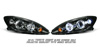 Toyota Camry 2002-2004 Black Projector Head Lights w/ Halo 