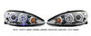 Toyota Camry 2002-2004 Chrome Projector Head Lights w/ Halo