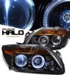 Scion Tc 2005-2007  Black/amber W/ Halo Projector Headlights